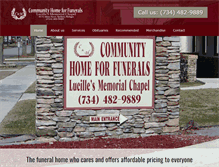 Tablet Screenshot of chfuneral.com